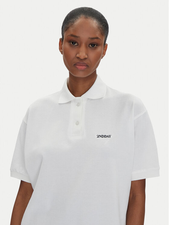 2NDDAY 2NDDAY Poloshirt Aralena 2252248329 Weiß Loose Fit