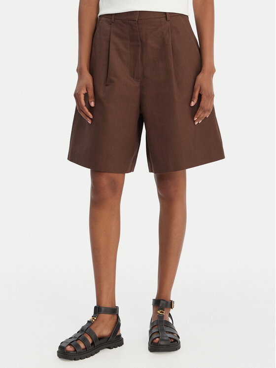 Weekend Max Mara Weekend Max Mara Bermuda nadrág Ecuba 2615141022 Barna Loose Fit