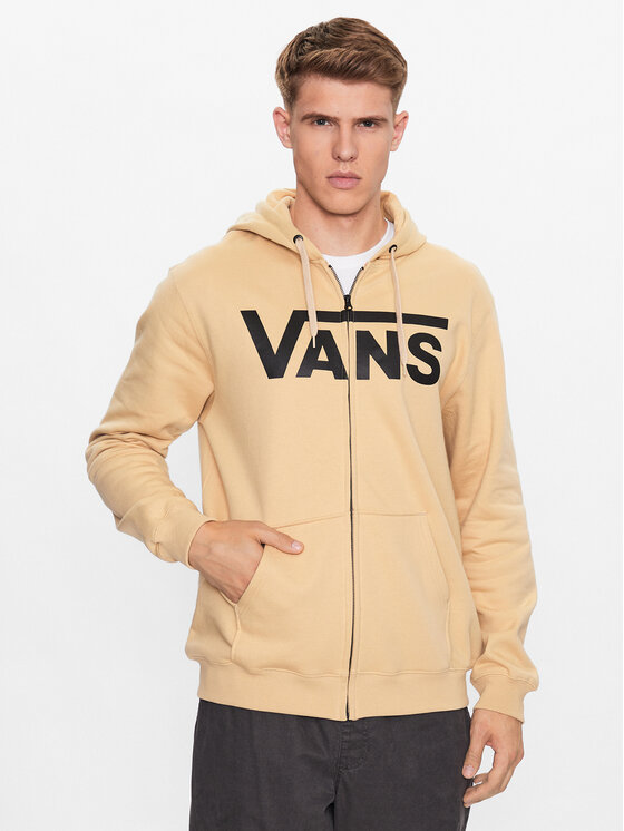 Vans Džemperis ar kapuci Mn Vans Classic Zip Hoodie Ii VN0A456C Bēšs Classic Fit