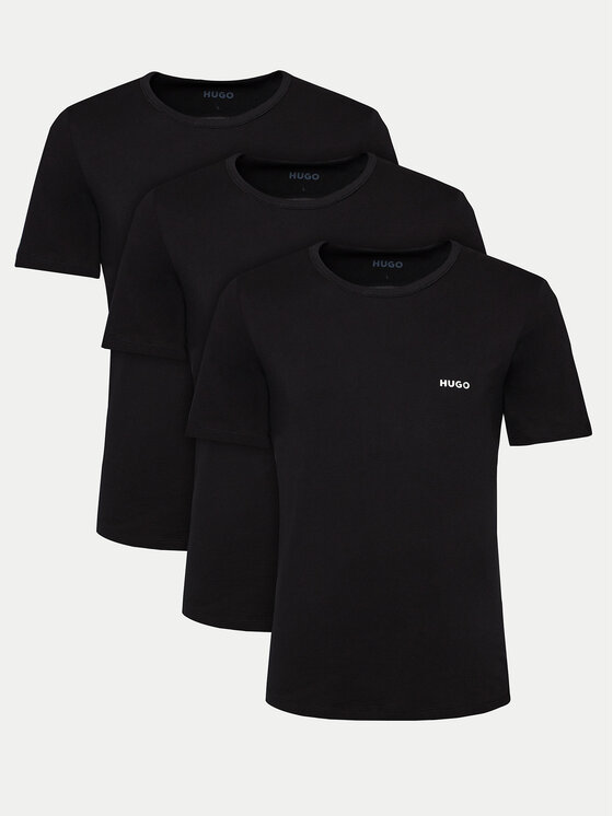 HUGO HUGO Komplekt kolmest t-särgist 50480088 Must Regular Fit