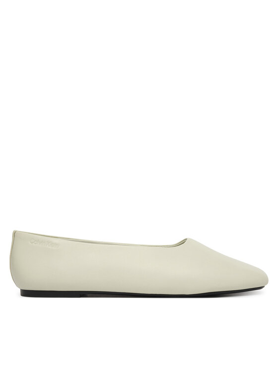 Calvin Klein Calvin Klein Baleríny Round Ballerina Lth HW0HW02943 Bílá