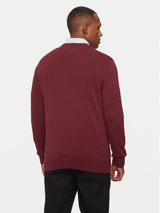 Tommy Hilfiger Tommy Hilfiger Πουλόβερ Essential MW0MW14748 Μπορντό Regular Fit