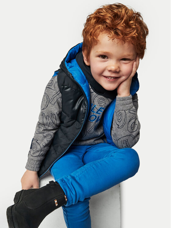 Mayoral Mayoral Kalhoty z materiálu 4539 Modrá Slim Fit