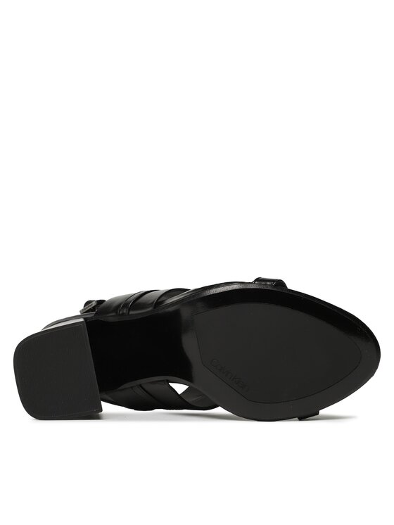 Calvin Klein Calvin Klein Sandali Block Hl Sandal HW0HW01612 Črna