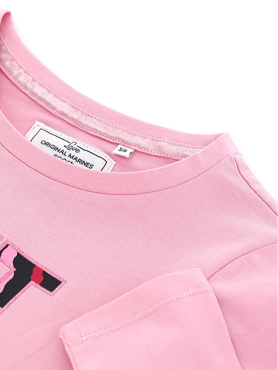 Original Marines Original Marines Bluse DDP3035F Rosa Regular Fit