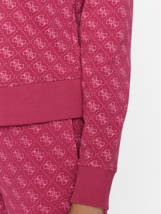 Guess Guess Суитшърт V3BQ18 K7ON1 Розов Regular Fit