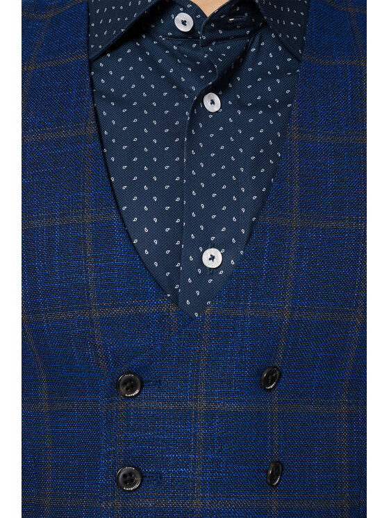 Lancerto Lancerto Kamizelka KA073222000001 Granatowy Slim Fit