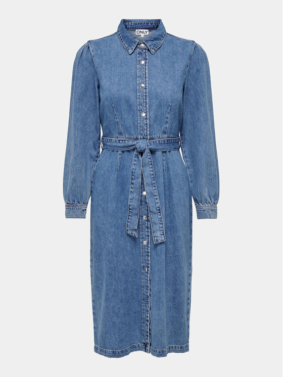 ONLY Sukienka jeansowa 15284906 Niebieski Regular Fit