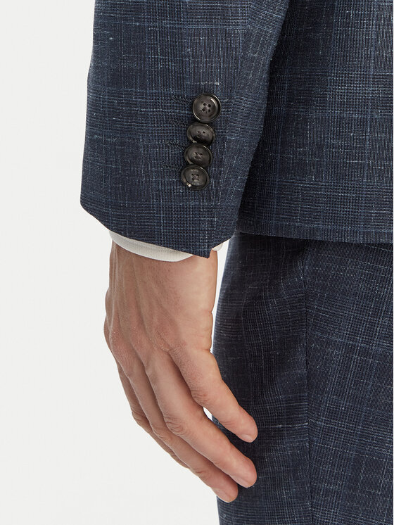 BOSS BOSS Garnitur H-Huge 50561829 Granatowy Slim Fit