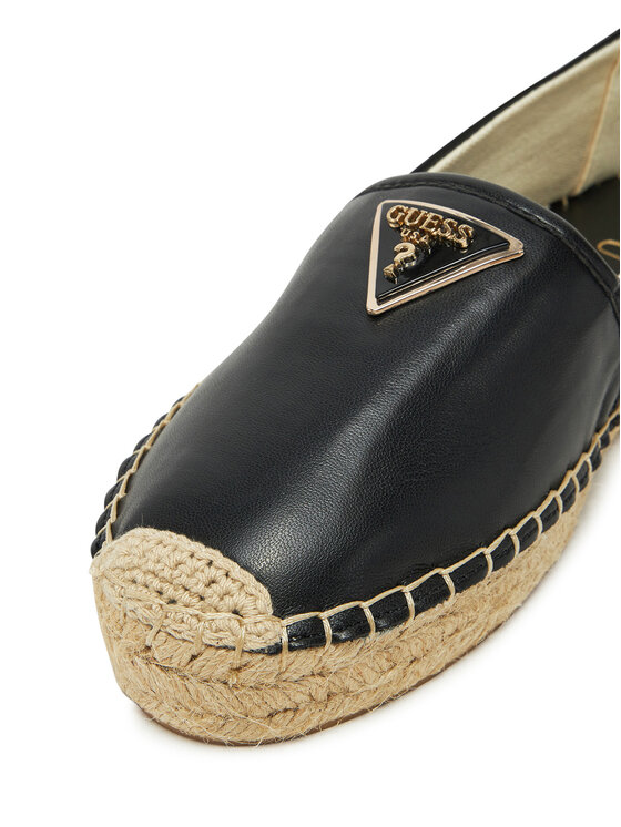 Guess Guess Espadryle FLJLND LEA14 Czarny