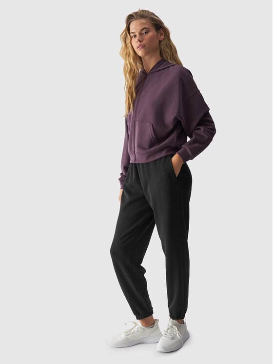 4F 4F Mikina 4FWAW24TSWSF1341-50S Fialová Regular Fit