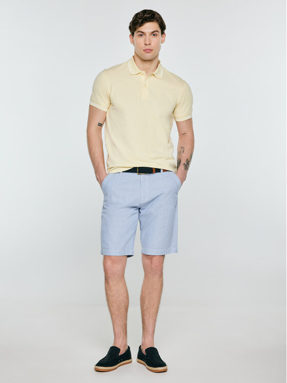 BIG STAR BIG STAR Polo WLADYM Żółty Basic Fit