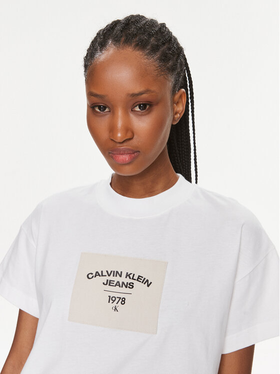 Calvin Klein Jeans Calvin Klein Jeans T-särk J20J222170 Valge Regular Fit