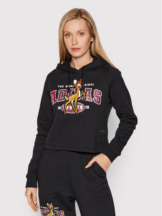 adidas Суитшърт Disney Bambi HE6875 Черен Regular Fit