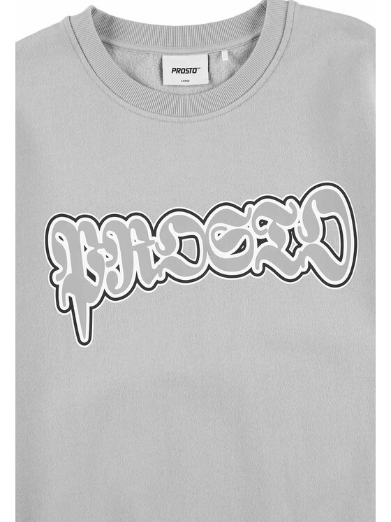 PROSTO. PROSTO. Bluza Graffiti Szary Oversize