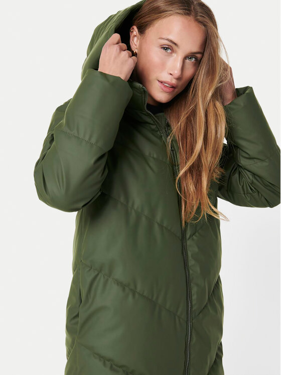 JDY JDY Žieminė striukė 15217556 Žalia Regular Fit