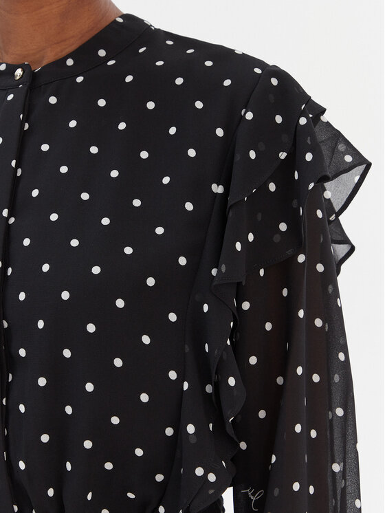 JOOP! JOOP! Každodenné šaty Dot 30100092 Čierna Regular Fit