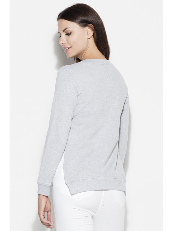Lenitif Lenitif Bluzka K347 Szary Regular Fit