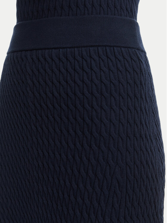 Tommy Hilfiger Tommy Hilfiger Pullover Fine Gg Cable WW0WW50102 Dunkelblau Regular Fit