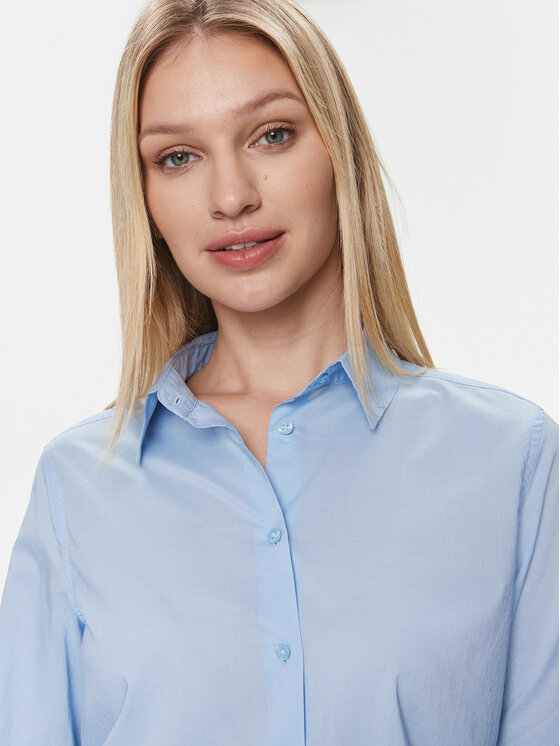 United Colors Of Benetton United Colors Of Benetton Риза 5CQYDQ06U Светлосиньо Regular Fit