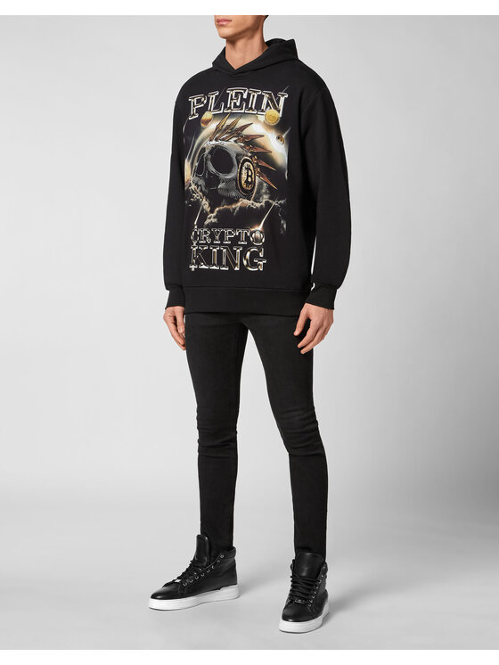 PHILIPP PLEIN PHILIPP PLEIN Bluza 5269 Czarny Regular Fit