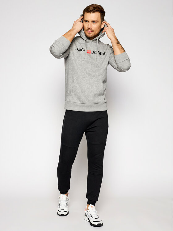Jack&Jones Jack&Jones Mikina Corp Old Logo 12137054 Šedá Regular Fit