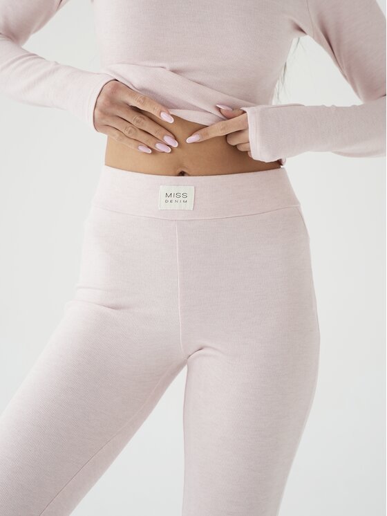 MissDenim MissDenim Longsleeve Cozy Różowy Second Skin Fit
