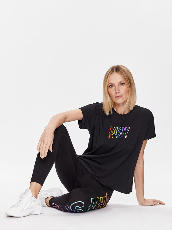 DKNY Sport DKNY Sport Тишърт DP3T8782 Черен Classic Fit