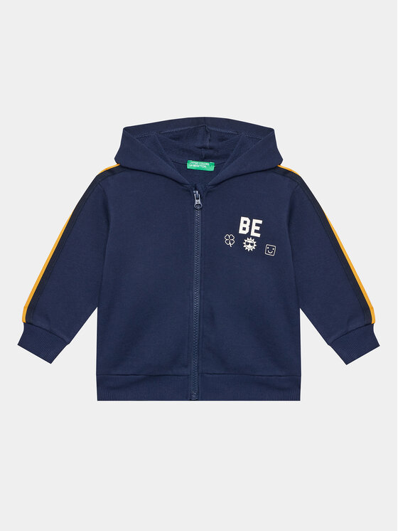 United Colors Of Benetton Μπλούζα 3J68G502A Σκούρο μπλε Regular Fit
