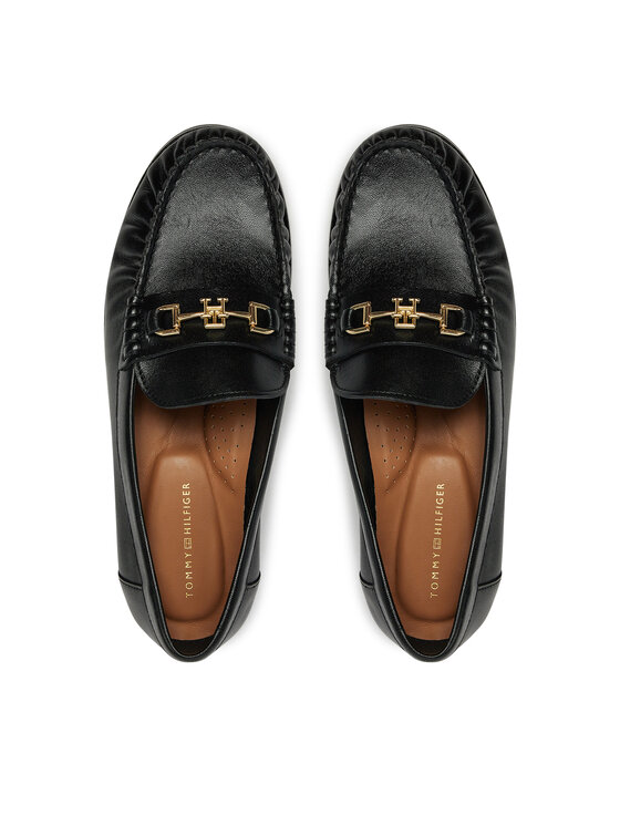 Tommy Hilfiger Tommy Hilfiger Mokasyny Soft Leather Horsebit Loafer FW0FW08414 Czarny