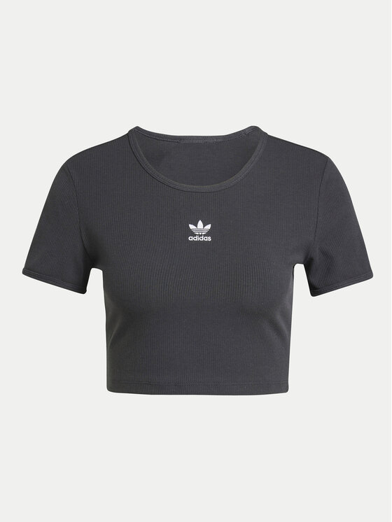 adidas adidas Marškinėliai Essentials IY9664 Juoda Slim Fit