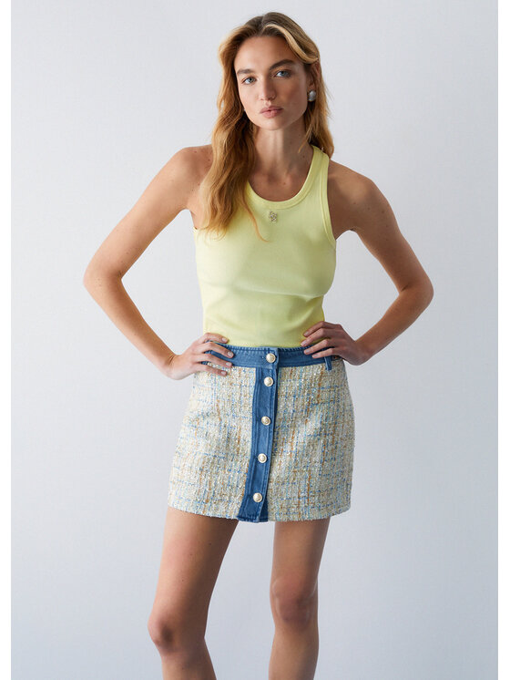 Liu Jo Liu Jo Gonna di jeans UA6293D034778663 Celeste Regular Fit