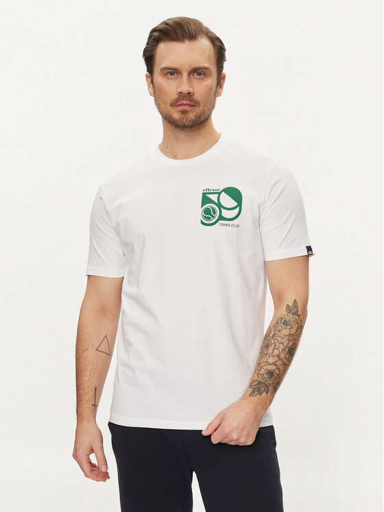 Ellesse Ellesse Marškinėliai Sport Club SHV20273 Balta Regular Fit