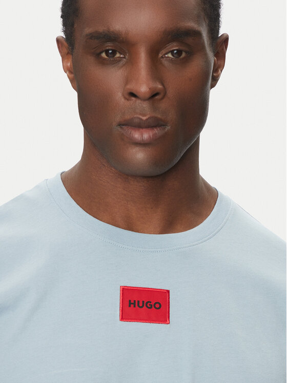 HUGO HUGO T-krekls Diragolino212 50447978 Zils Regular Fit