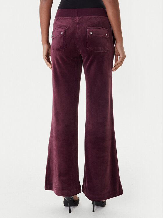 Juicy Couture Juicy Couture Спортивні штани Layla JCSEBJ001 Бордовий Flared Leg