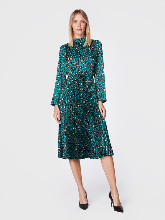 Nissa Cocktail obleka RZ13357 Zelena Regular Fit