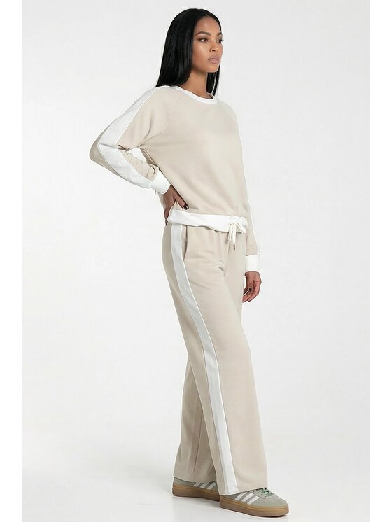 FIGL FIGL Φόρμα M1314 Μπεζ Straight Fit
