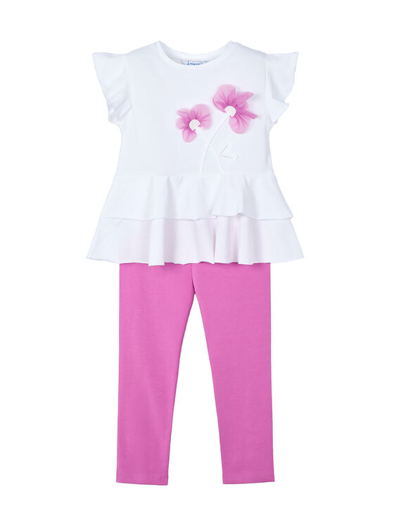 Mayoral Mayoral Set majica i leggins 3704 Ružičasta Regular Fit