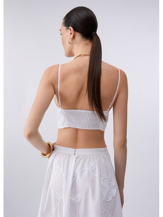 Liu Jo Liu Jo Top CA6181T039A11111 Biały Regular Fit