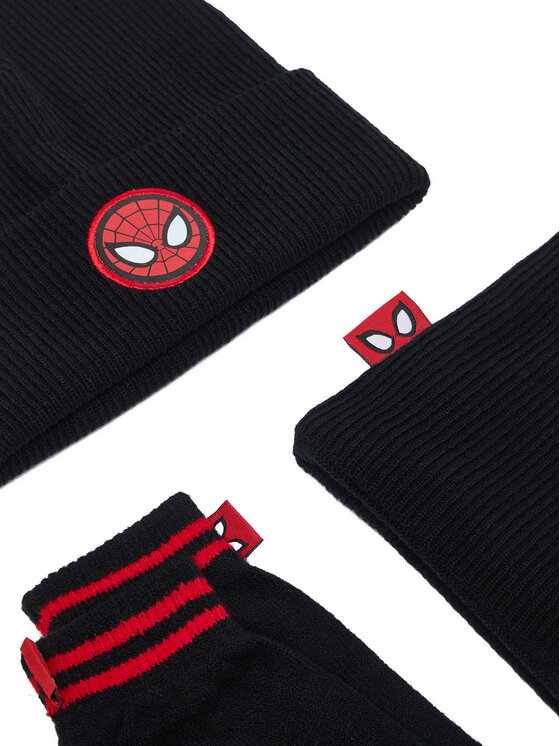Spiderman Spiderman Набір шапка, снуд та рукавички CEO-ACCCS-AW26-309SPRMV Чорний