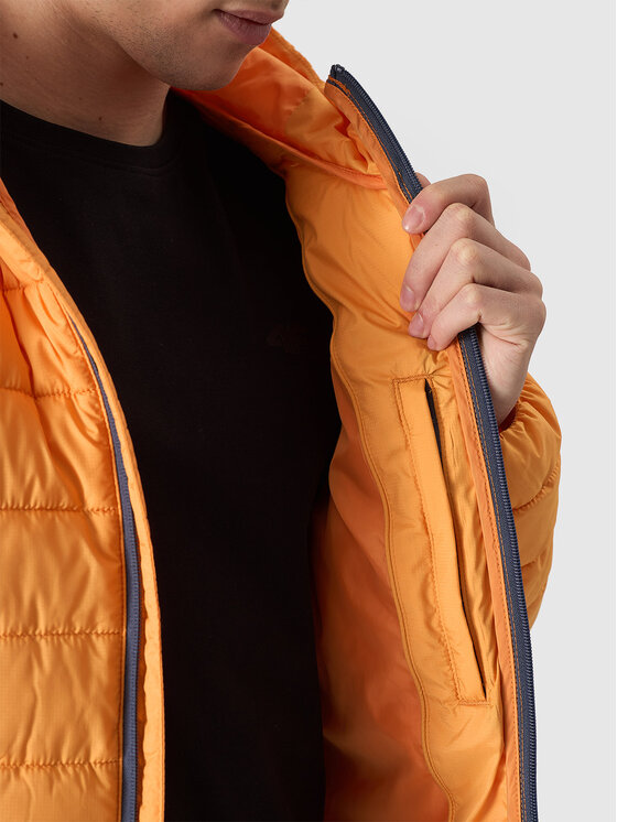 4F 4F Kurtka puchowa BASIC+ Pomarańczowy Regular Fit