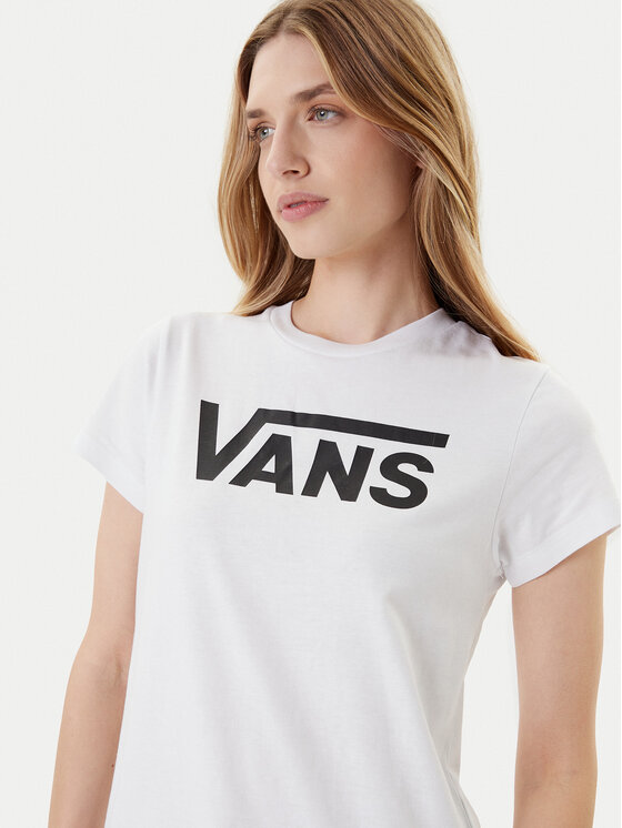Vans Vans T-krekls Wm Flying V Crew Tee VN0A3UP4 Balts Regular Fit