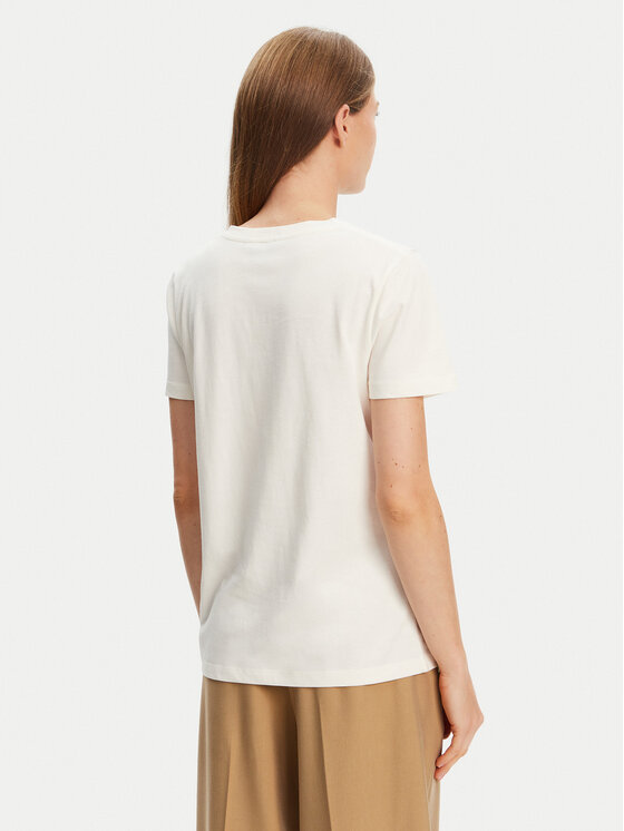 Tommy Hilfiger Tommy Hilfiger Тишърт Script WW0WW47210 Екрю Regular Fit