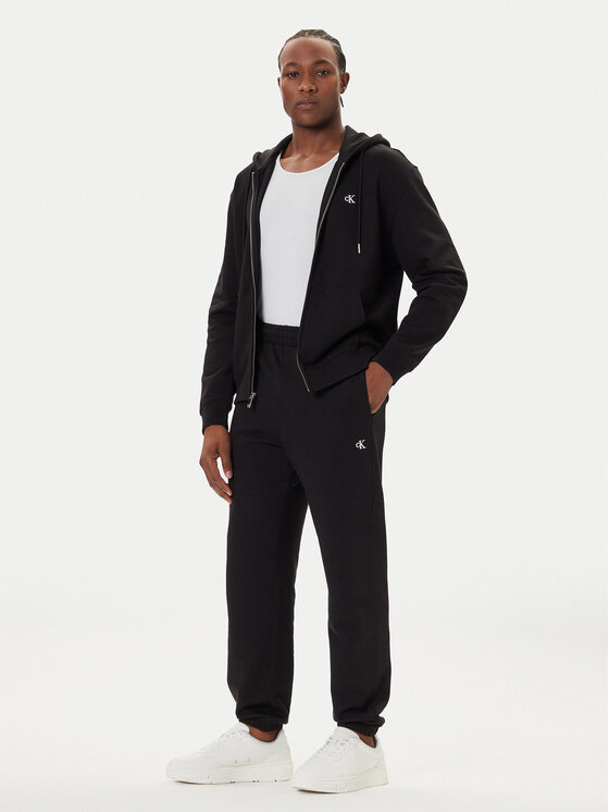 Calvin Klein Jeans Calvin Klein Jeans Spodnji del trenirke LV04RD241G Črna Regular Fit