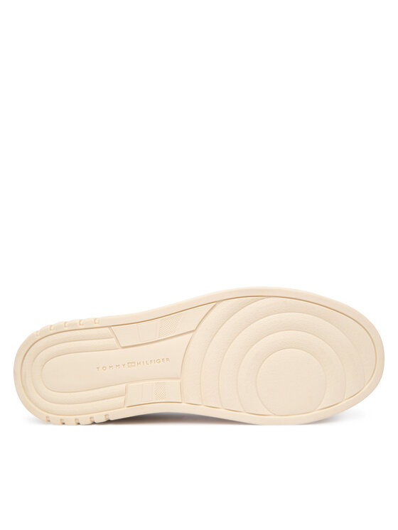 Tommy Hilfiger Tommy Hilfiger Сникърси Th Sporty Cupsole Tumbled Ltr FW0FW09024 Бежов