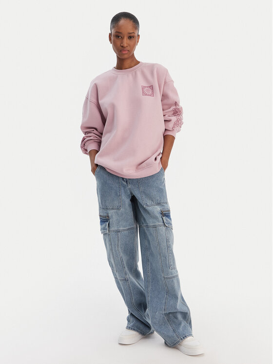 RVCA RVCA Mikina 23B463504 Fialová Regular Fit
