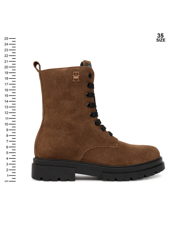 Tommy Hilfiger Tommy Hilfiger Trapper stila apavi Lace-Up Bootie T4A5-34024-1429 Brūns