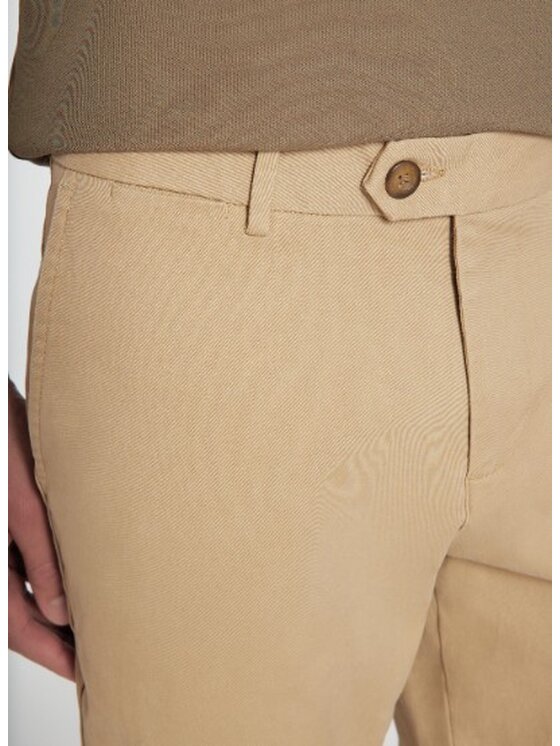 Pako Lorente Pako Lorente Spodnie materiałowe P25WB-WX-001 Beżowy Classic Fit