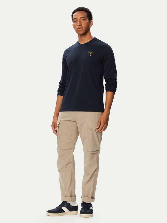 Aeronautica Militare Aeronautica Militare Longsleeve 262TS2390UJ00372 Blu scuro Regular Fit