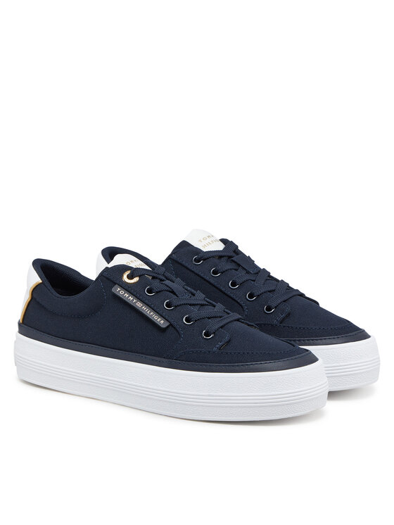 Tommy Hilfiger Tommy Hilfiger Tenisice Essential Vulc Textile Sneaker FW0FW08323 Tamnoplava